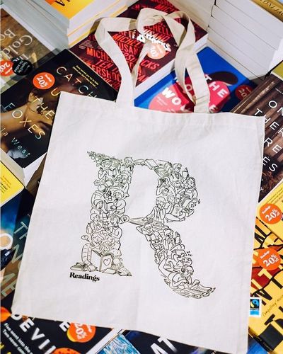 Cover image for Ele Jenkins Designed R Fair Trade Cotton Shoulder Tote Bag