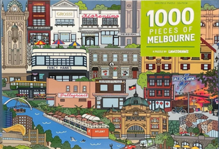 Cover image for 1000 Pieces of Melbourne Jigsaw Puzzle