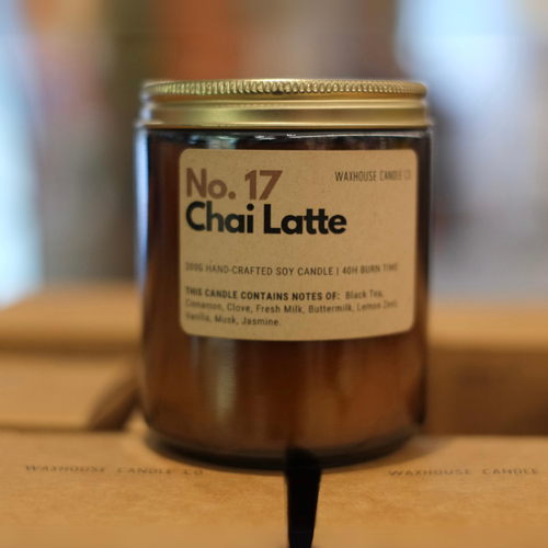 Cover image for No.17 Chai Latte Soy Candle 200g